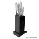 KlevaCut® Master Series 6pc Knife Set, Sharpener, Knife Block!