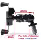 Motorcycle Phone Holder Fork Stem Mount Bracket with USB Charger