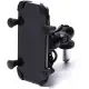 Motorcycle Phone Holder Fork Stem Mount Bracket with USB Charger