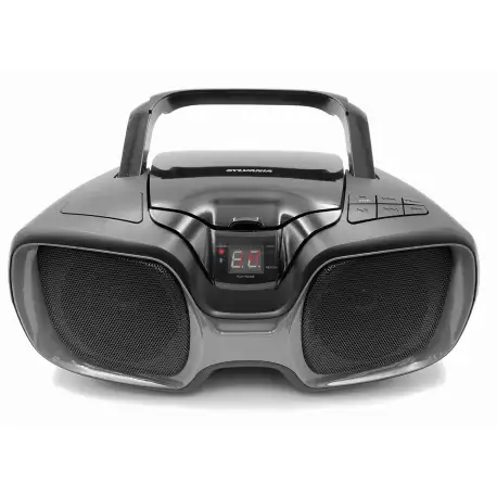 Sylvania Portable Bluetooth Boombox with Top-Loading CD Player