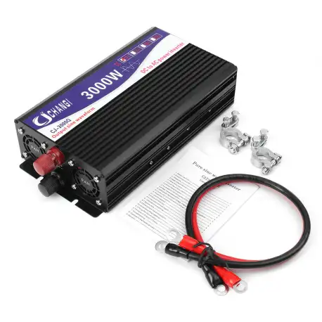 3000W Power Inverter Pure Sine Wave 12V DC To 220VAC Inverter