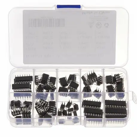 85pcs 10 Types Integrated Circuit Chip IC Chips Assortment Kit