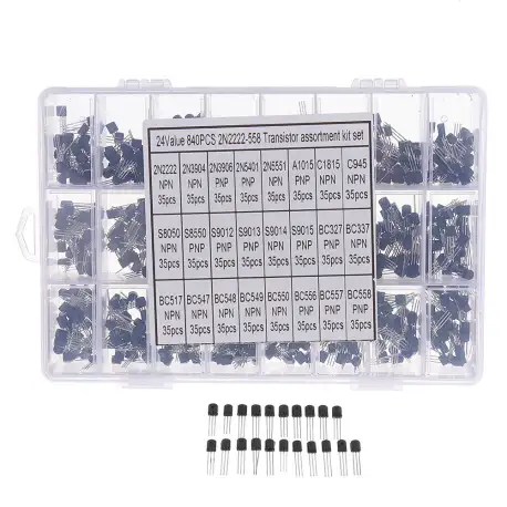 Aemedy® 840pcs 24Values TO-92 Transistor Assortment Kit BC327