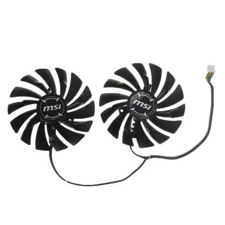 2pcs MSI RX580 FDC10U12S9-C Fan Graphics Card Cooling Fan