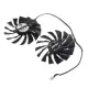 2pcs MSI RX580 FDC10U12S9-C Fan Graphics Card Cooling Fan