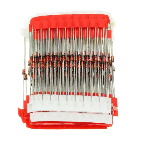 250 Pcs 25 Values 1W Zener Diode Assorted Kit 3V To 33V