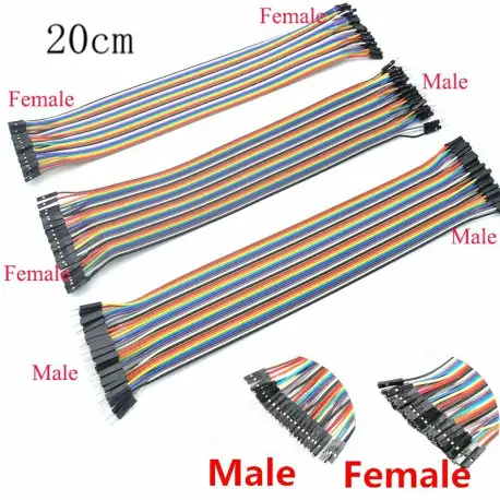 120pcs 40PIN 20CM Dupont Line Male to Male + Male to Female +