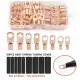 140pcs Assorted Car Auto Copper Ring Lug Terminal Wire Bare