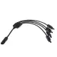 Y Branch MC4 Solar Panel Adaptor Cable Connector(1, M/FFFF and