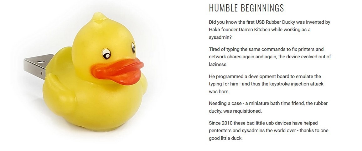 The first Rubber Ducky